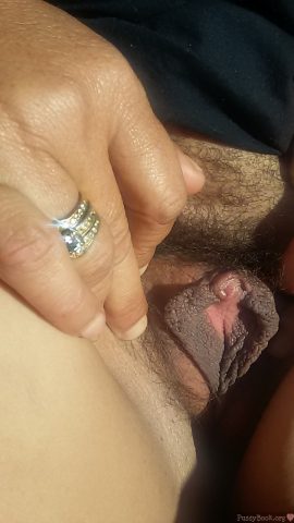 sneak-peek-of-brown-labia-spreading-hairy-cunt