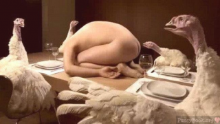 turkeys-having-nude-woman-as-dinner