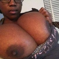 Most Beautiful Largest Ebony Natural Breasts