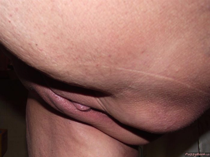 an up close to raised leg pussy
