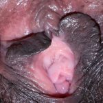 extreme close-up black vagina hole