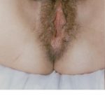 The pussy Lips are Open and hairy