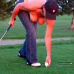 Topless Golf Woman Player