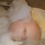 White Booty Pussy Covered in Bubble bath foam.png